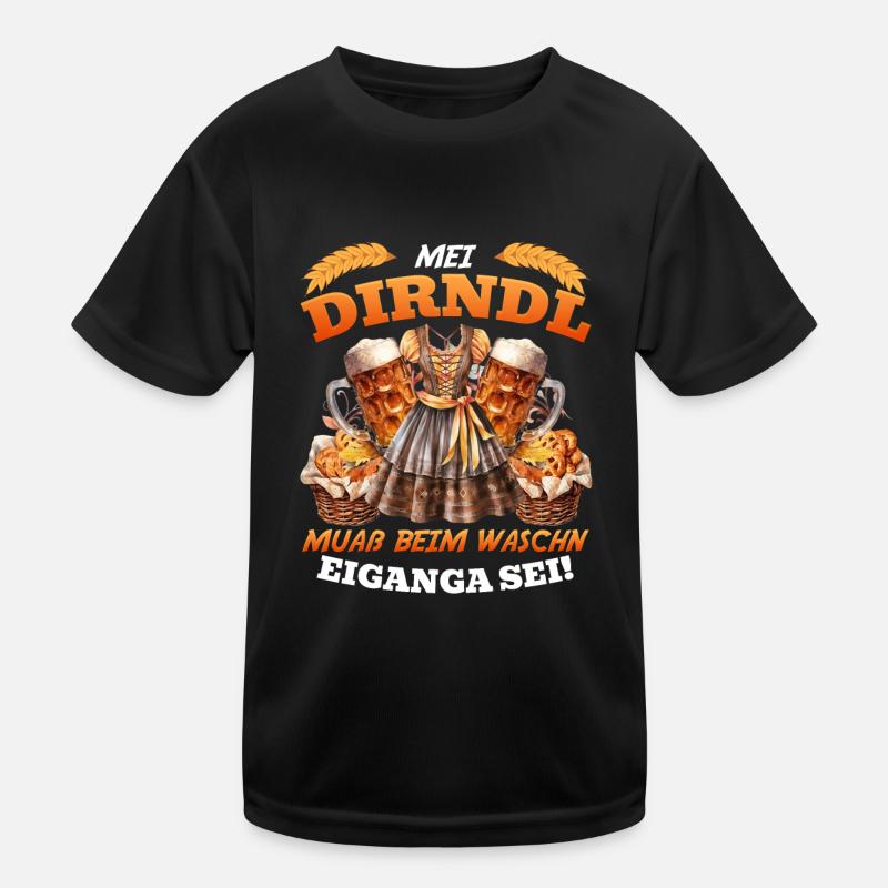 Münchner Volksfest MEI DIRNDL MMAẞ EIGANGA SEI T-shirt sport Enfant
