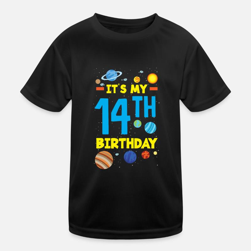 14. Geburtstag Jungen Astronaut Geburtstag Kinder Funktions-T-Shirt
