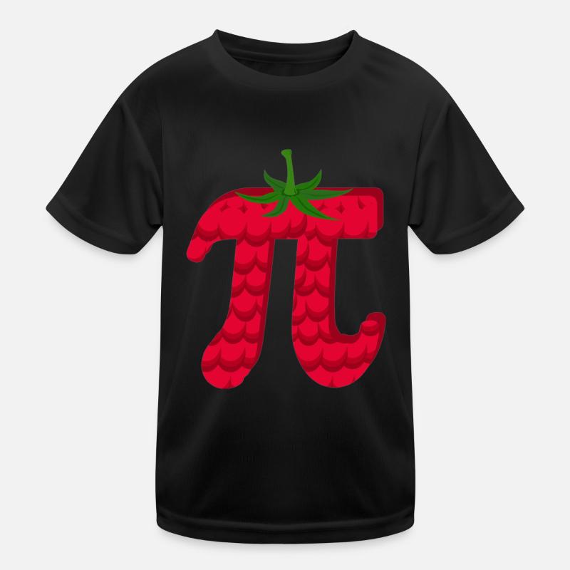 Raspberry Funny Pi Day Pie Math Lover Fruit Kids Functional T-Shirt