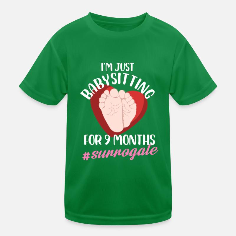 Je fais juste du babysitting pendant 9 mois Design T-shirt sport Enfant
