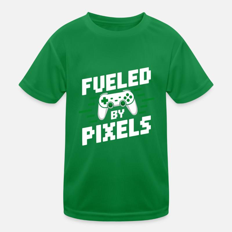 Alimenté par la conception de jeu de pixels T-shirt sport Enfant