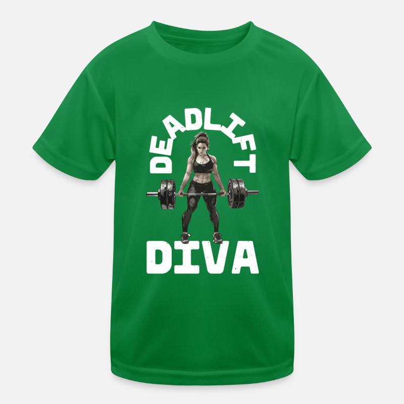 Deadlift Diva 9 Kinder Funktions-T-Shirt