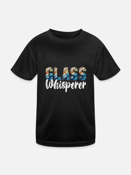 Vitrail artiste Vitrail Art - T-shirt sport Enfant - noir - Devant
