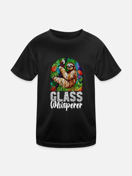 Vitrail artiste Vitrail Art - T-shirt sport Enfant - noir - Devant