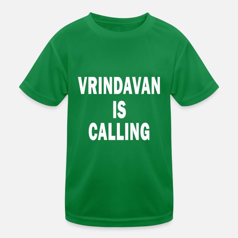Vrindavan is Calling T-Shirt Hare Krishna Kinder Funktions-T-Shirt