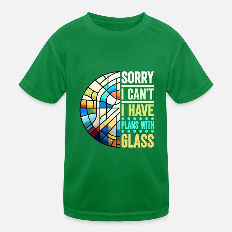 Buntglaskünstler Buntglaskunst Kinder Funktions-T-Shirt