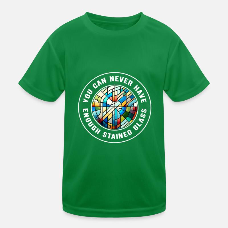 Buntglaskünstler Buntglaskunst Kinder Funktions-T-Shirt