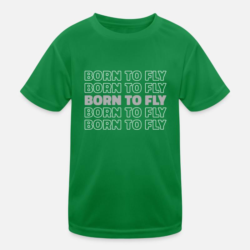 Paramotor Gleitschirmfliegen Kinder Funktions-T-Shirt