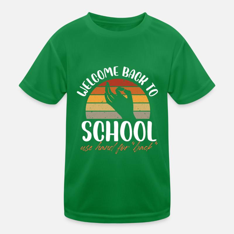 welcome back to school hand for back Design Kinder Funktions-T-Shirt