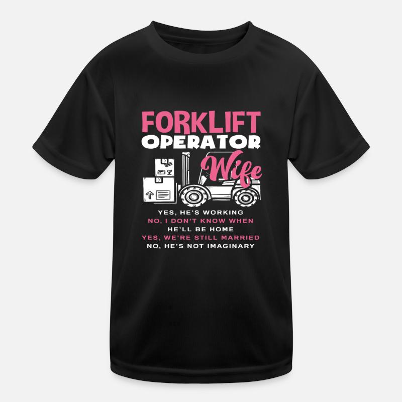 Gabelstaplerfahrer Frau Lustig Spruch Kinder Funktions-T-Shirt
