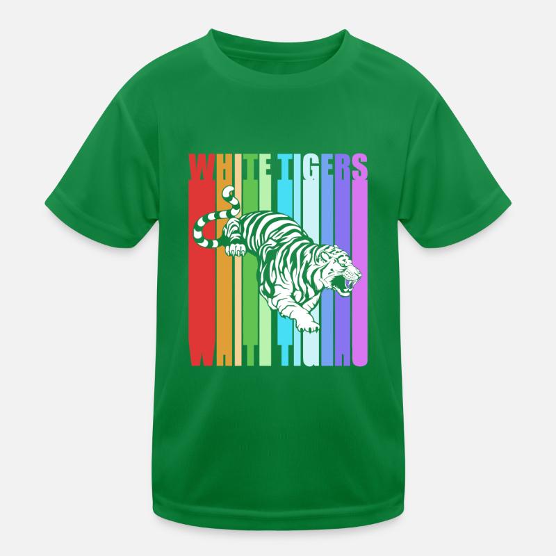 White Tiger Kids Functional T-Shirt