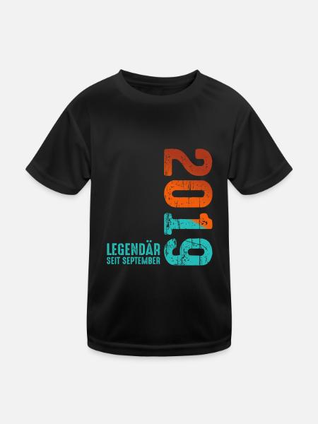 Septembre 2019 Légendaire depuis - T-shirt sport Enfant - noir - Devant