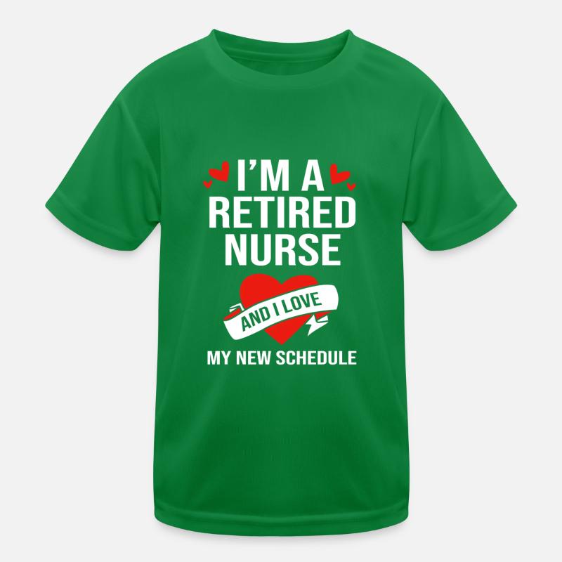 Krankenschwester Rente Kinder Funktions-T-Shirt