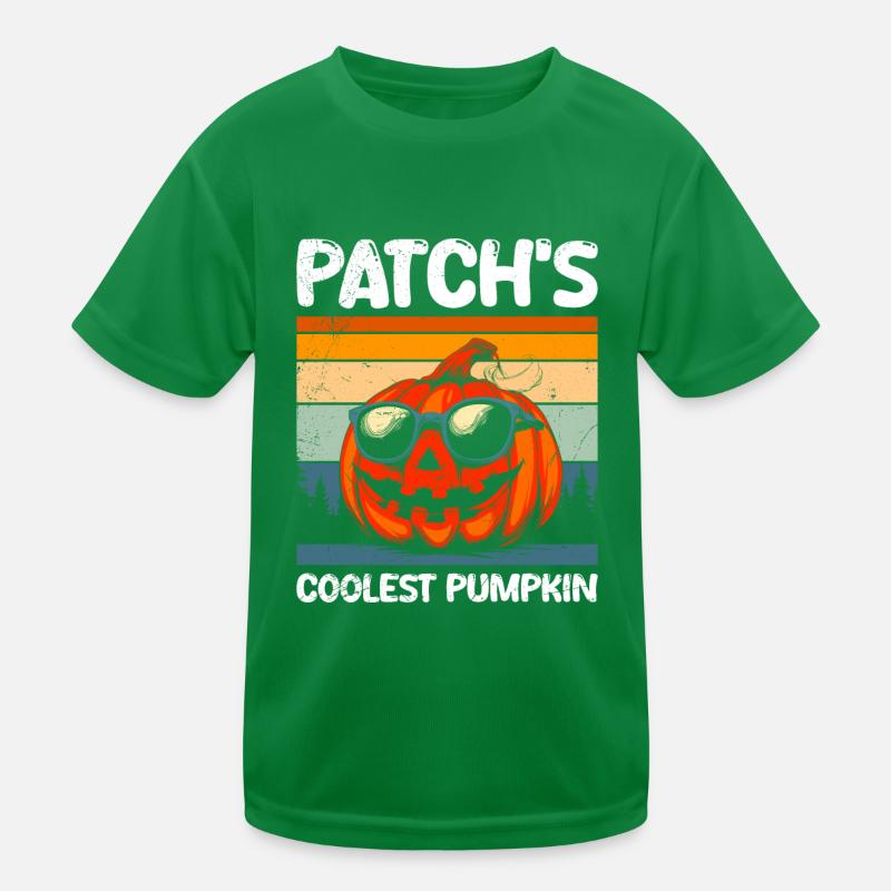 Halloween Kostüm Kinder PATCH'S COOLEST PUMPKIN Kinder Funktions-T-Shirt