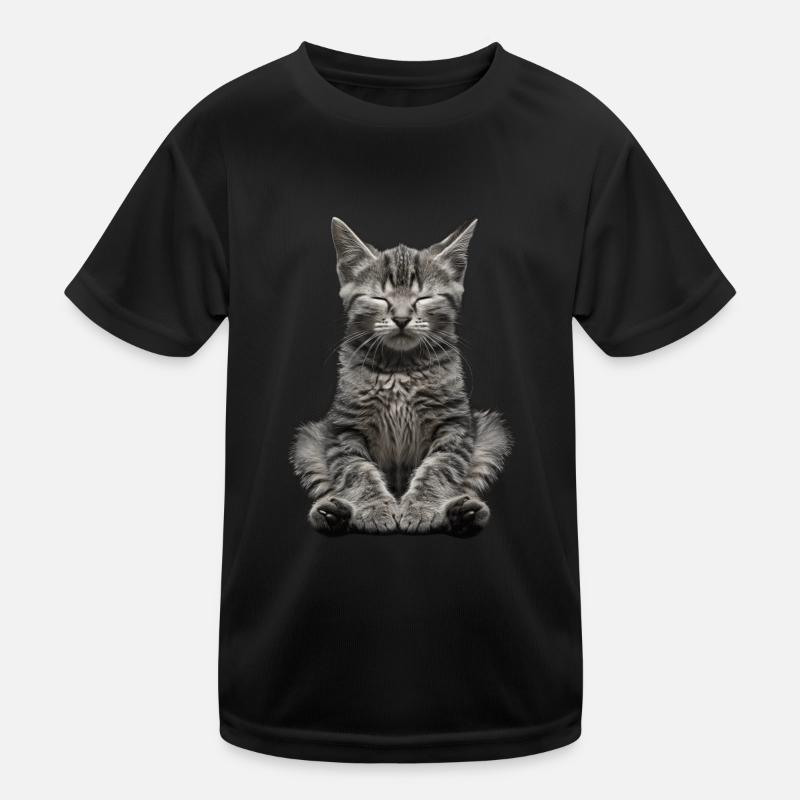 Katze Kinder Funktions-T-Shirt
