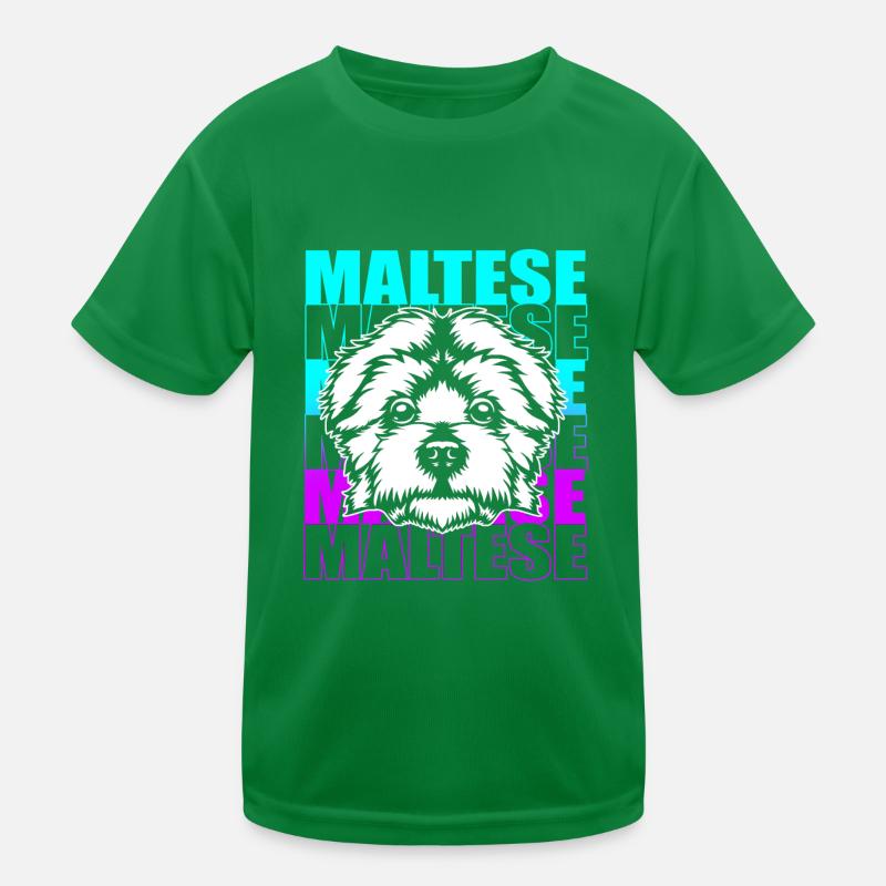 Chien maltais T-shirt sport Enfant