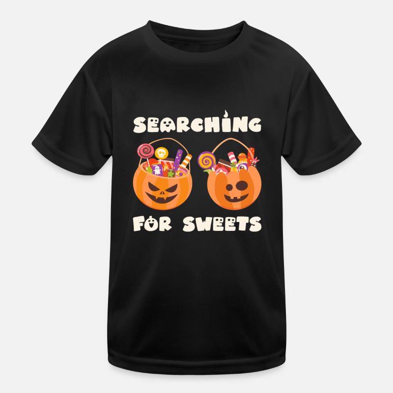 Halloween Party SEARCHING FOR SWEETS Halloween Kids Functional T-Shirt