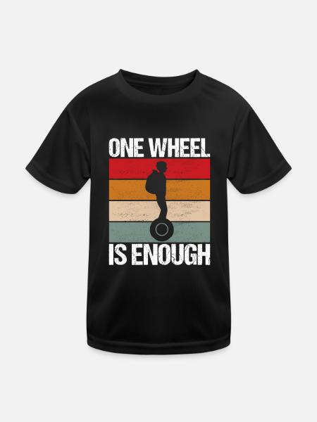 EUC Monowheel - Kinder Funktions-T-Shirt - Schwarz - Vorne