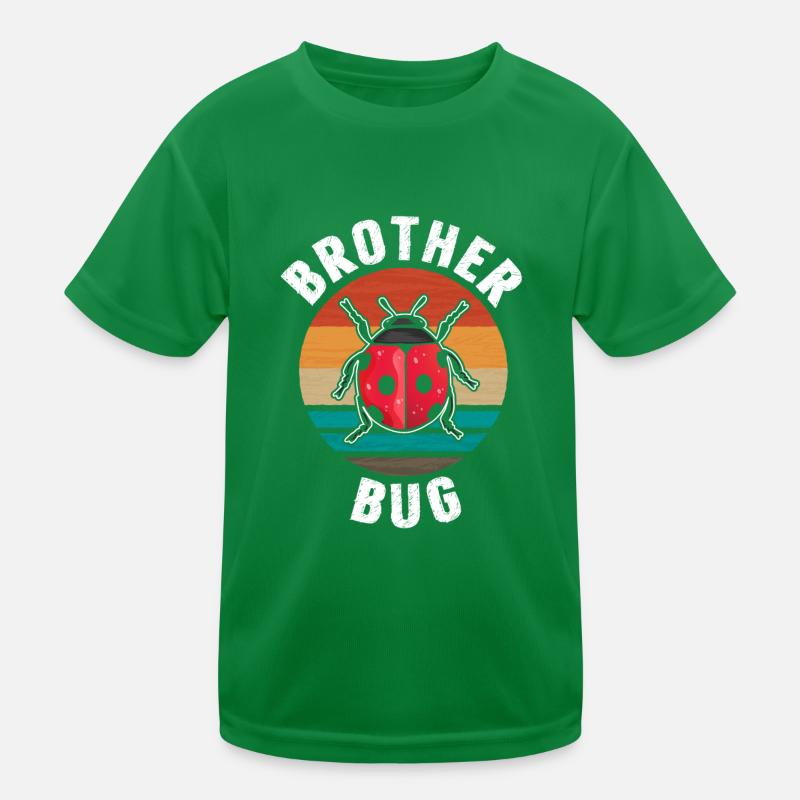 Brother Bug Retro Ladybug Kids Functional T-Shirt
