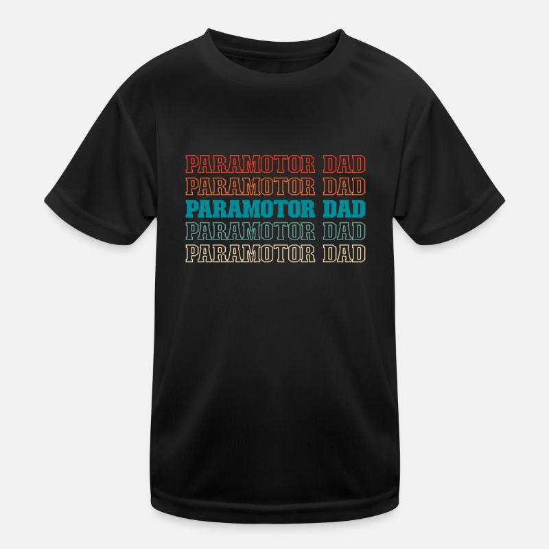Paramotor Gleitschirmfliegen Kinder Funktions-T-Shirt