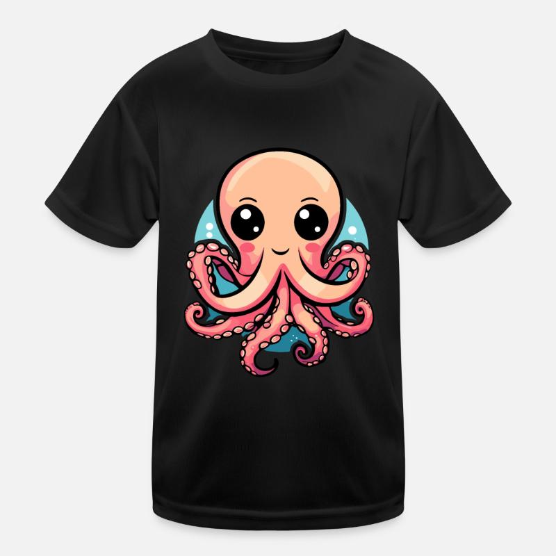 Cute Kawaii Octopus Kids Functional T-Shirt