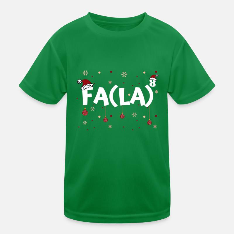 Fa La 8 Drôle de Noël Professeur de mathématiques Fa La 8 T-shirt sport Enfant