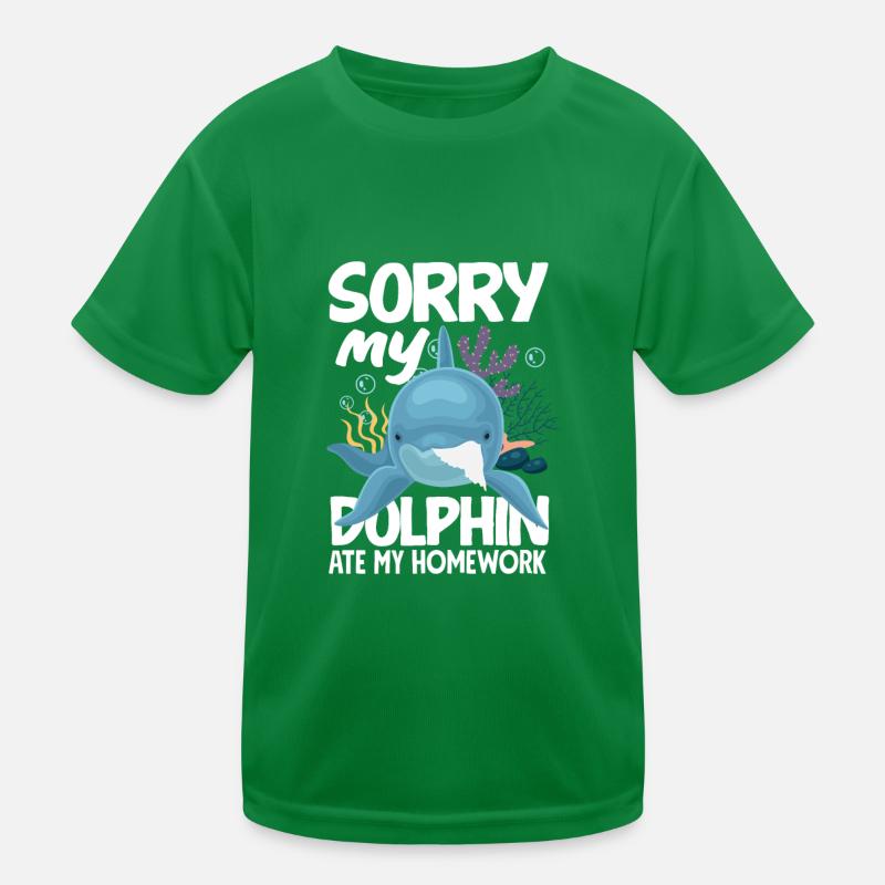 Mon dauphin a mangé mes devoirs T-shirt sport Enfant