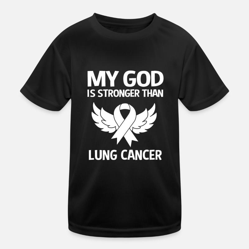 Lungenkrebs Kinder Funktions-T-Shirt