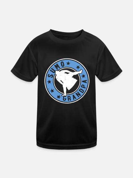 Sumo Combattant Daddy Sumo Lutteur Sumo Daddy Sumo - T-shirt sport Enfant - noir - Devant