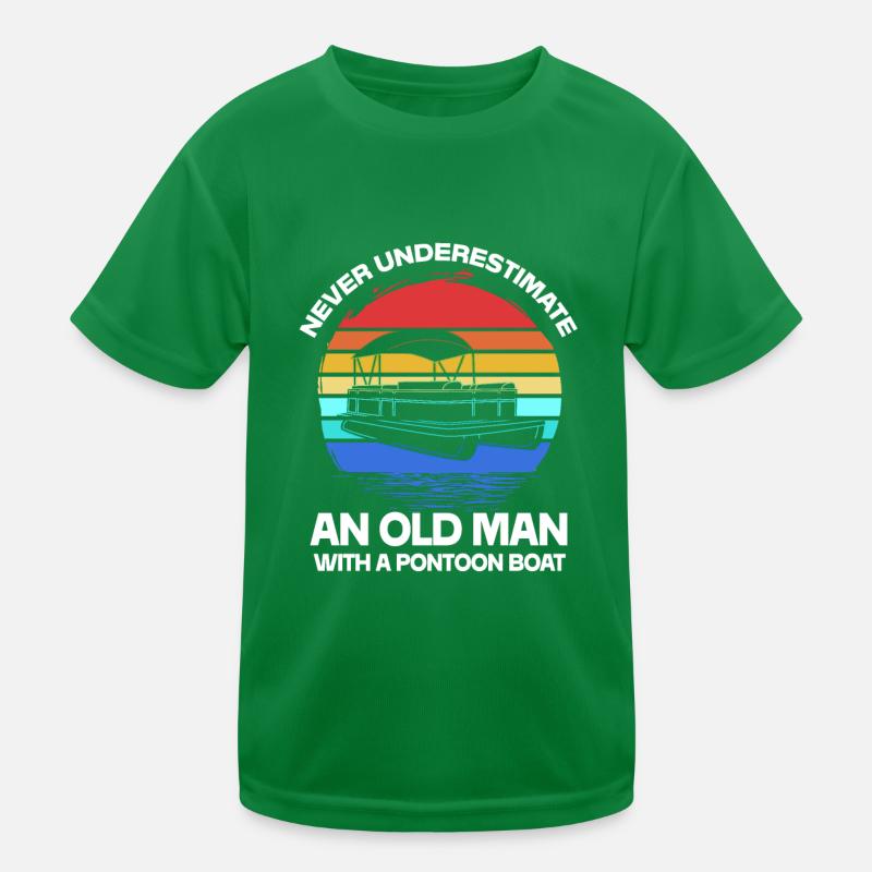 Pontonboot Boot Boote Kinder Funktions-T-Shirt