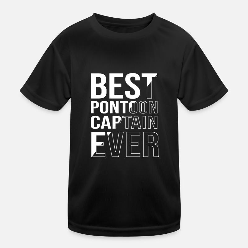 Pontoon Boat Boat Boats Kids Functional T-Shirt