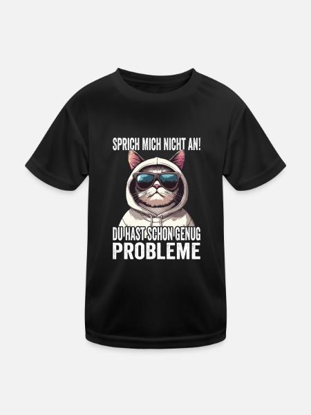 Ne me parlez pas, vous avez déjà assez de problèmes - T-shirt sport Enfant - noir - Devant