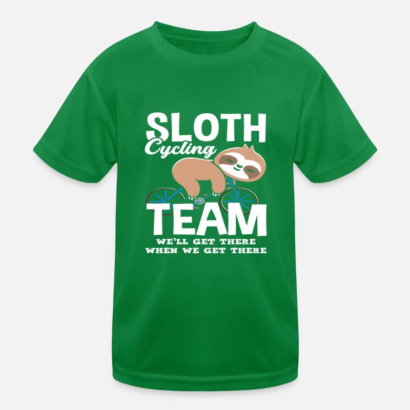 Sloth Cycling Team Nous arriverons T-shirt sport Enfant