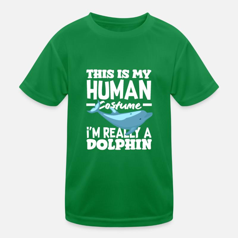 Dies Ist Mein Menschenkostüm Ich Bin Wirklich Ein Kinder Funktions-T-Shirt