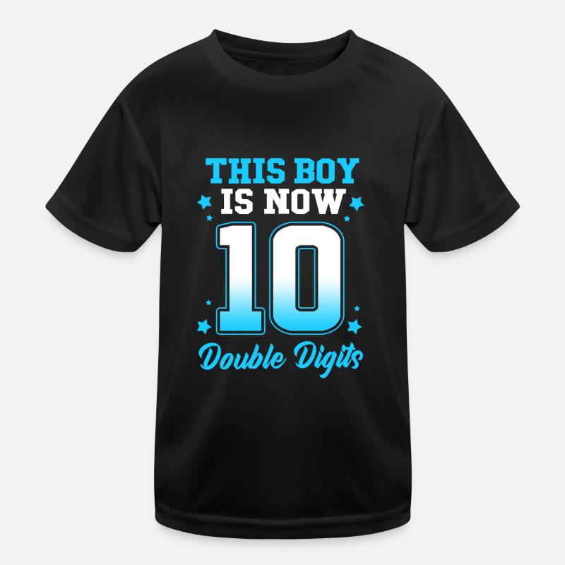 19e anniversaire Dix ans de naissance Date de naissance Date de naissance T-shirt sport Enfant