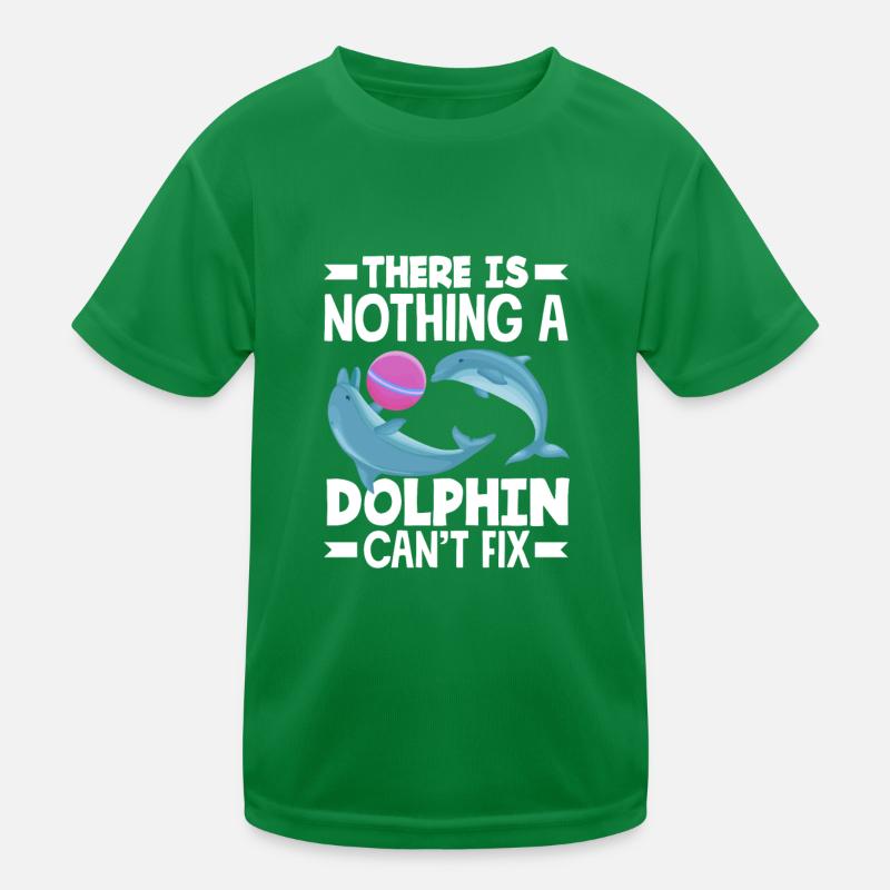 Dolphins heal everything Kids Functional T-Shirt