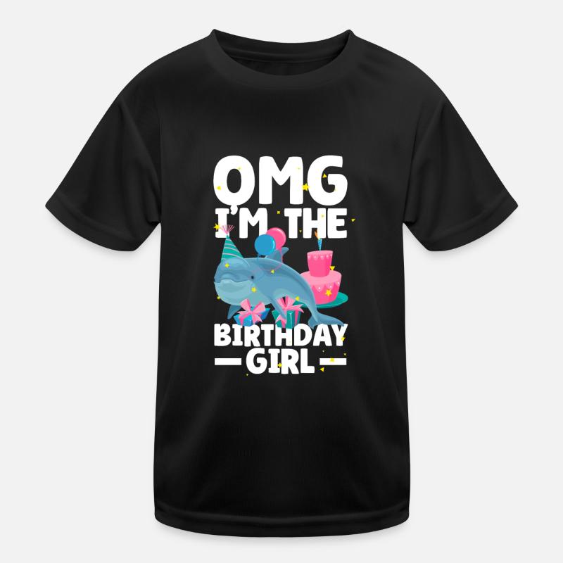 Dauphin Anniversaire Fille T-shirt sport Enfant