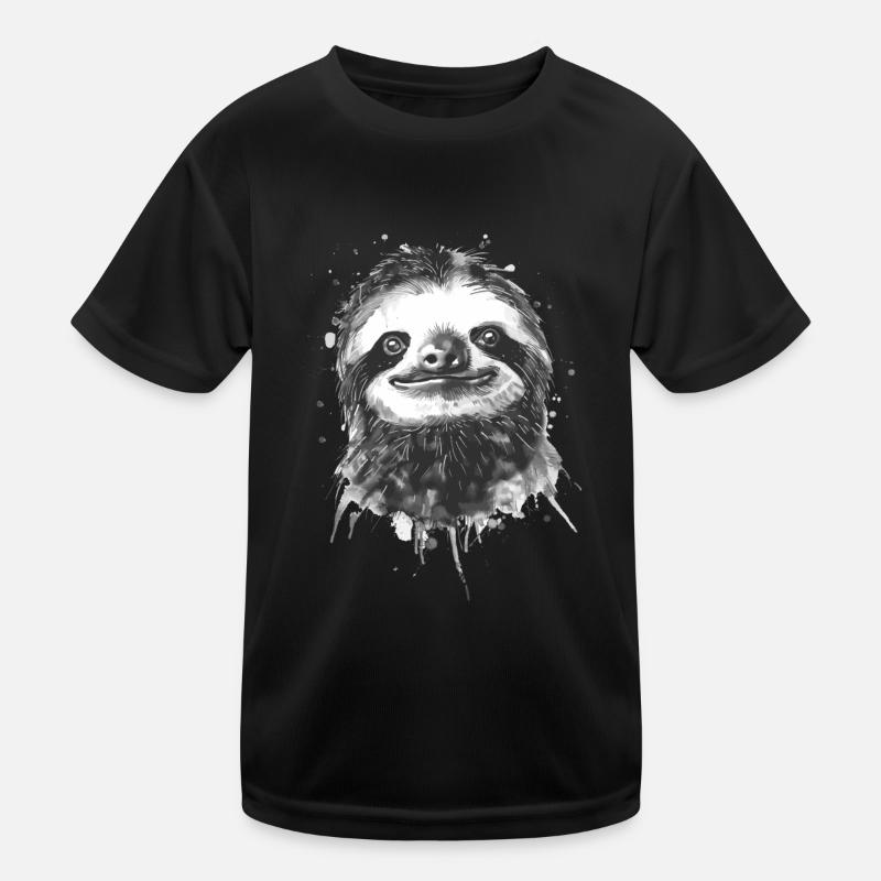 Faultier Kinder Funktions-T-Shirt