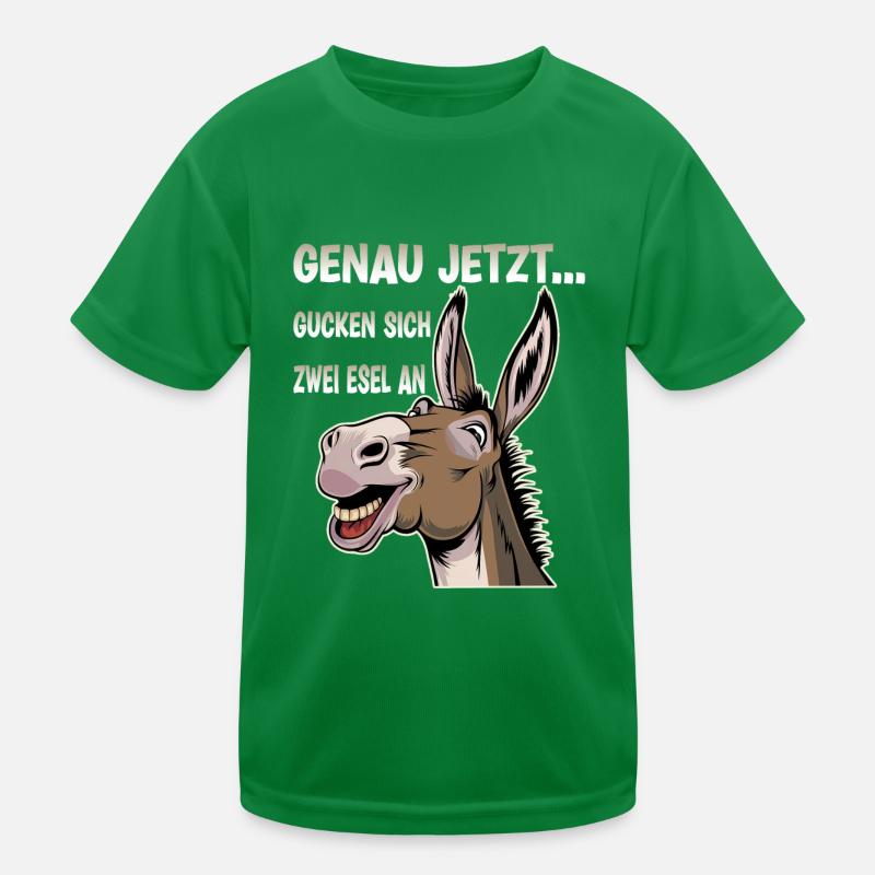 En ce moment, deux ânes se regardent T-shirt sport Enfant