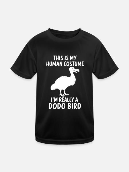Dodo Dire Dodo Oiseau Drôle Dodo Cadeau - T-shirt sport Enfant - noir - Devant