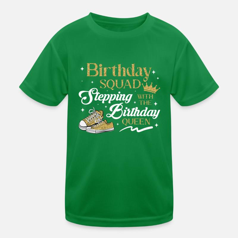 Escouade d’anniversaire Glam Stepping avec la Reine Graphi T-shirt sport Enfant