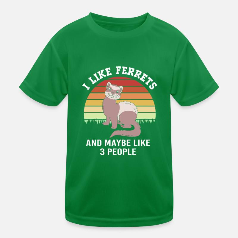 Frettchen Kinder Funktions-T-Shirt