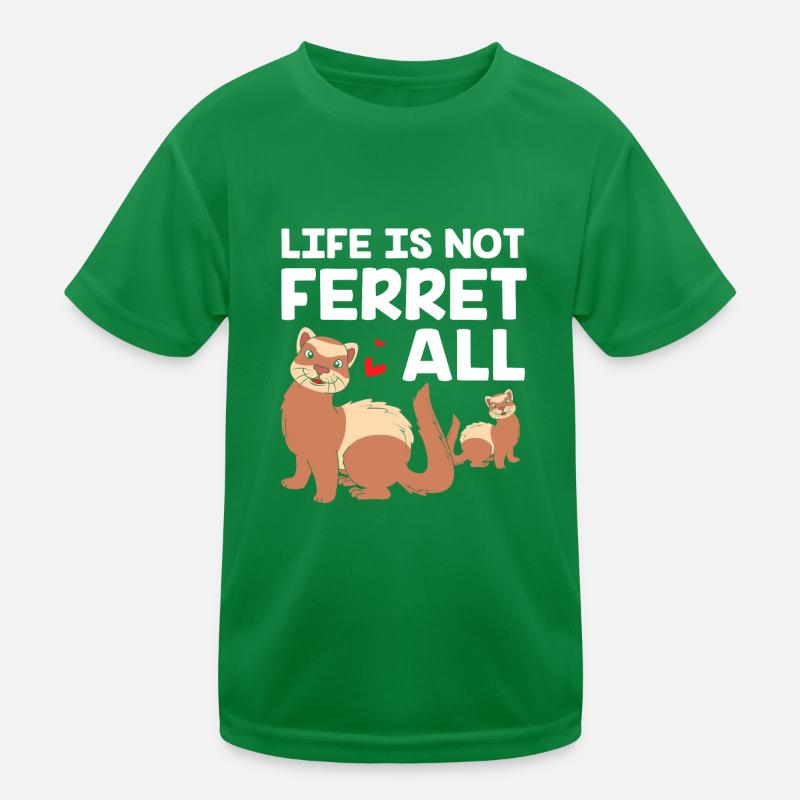 Frettchen Kinder Funktions-T-Shirt