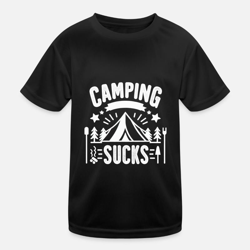 Camping Sucks 11 Kinder Funktions-T-Shirt
