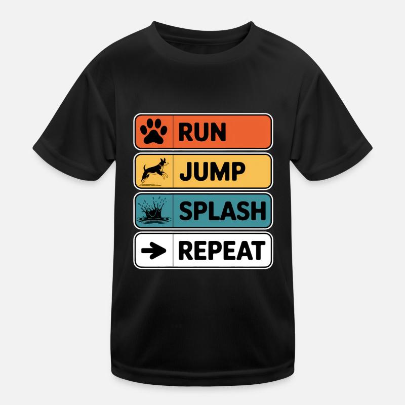 Dock Diving Saying Dog Diving Dock Diving Gift Kids Functional T-Shirt