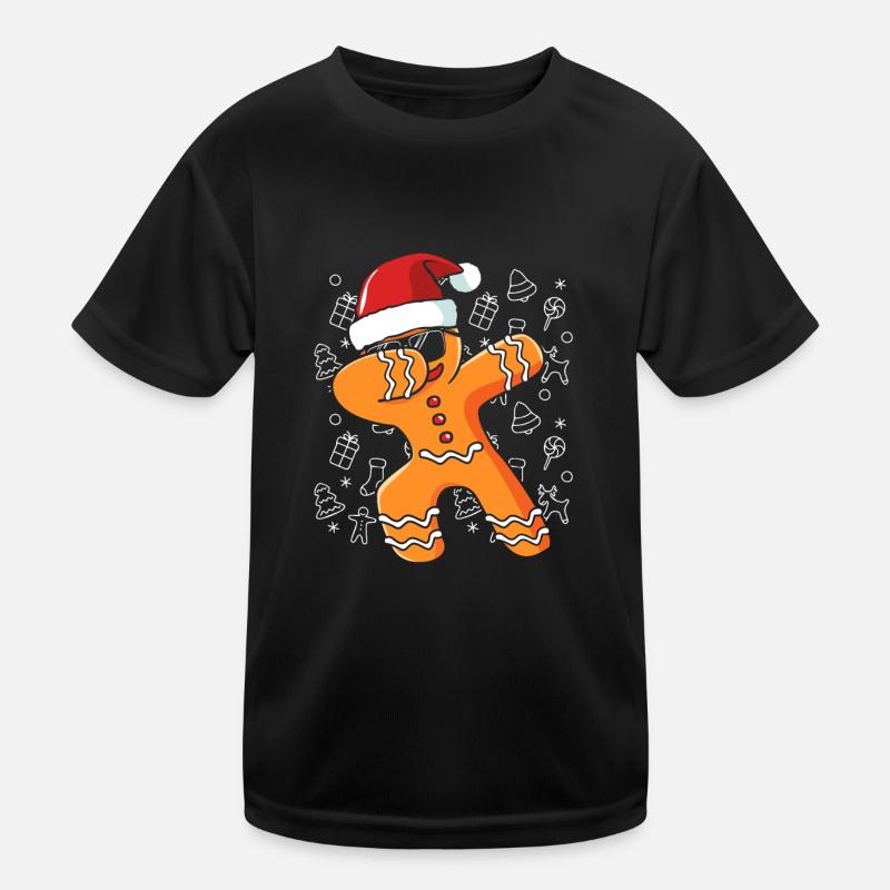 Lebkuchenmann Lebkuchenherz Lebkuchen Naschen Kinder Funktions-T-Shirt