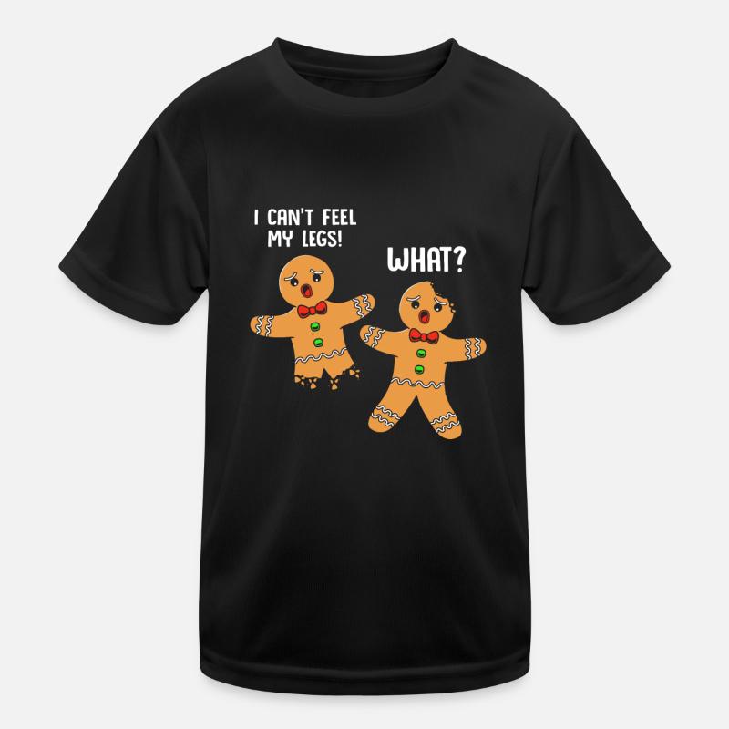 Gingerbread Man Gingerbread Heart Gingerbread Snacking Kids Functional T-Shirt