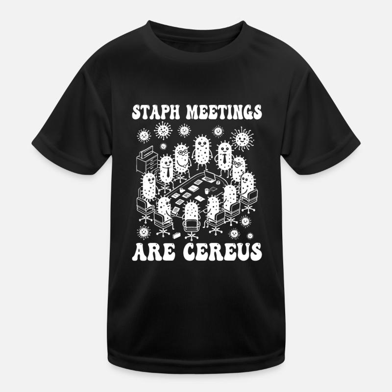Staphylocoque rencontre microbiologie microbiologiste bactéries T-shirt sport Enfant