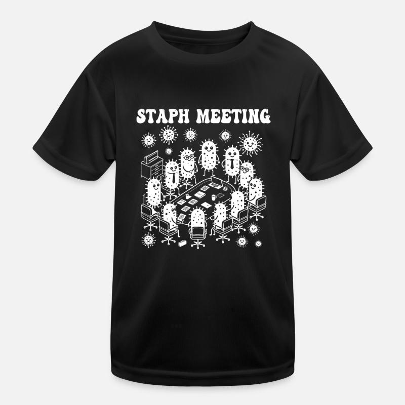 Staphylocoque rencontre microbiologie microbiologiste bactéries T-shirt sport Enfant