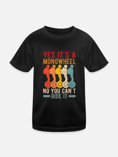 EUC Monowheel - Kids Functional T-Shirt - black - Front